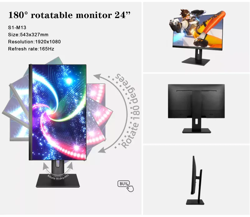 Buy Wholesale China Oem Odm 24.5 Inch Computer Monitor 360hz 1ms Response  Ips Lift Rotation Low Blue Light No Flash Screen Fhd Full Hd Gaming Monitor  & Gaming Monitor at USD 198