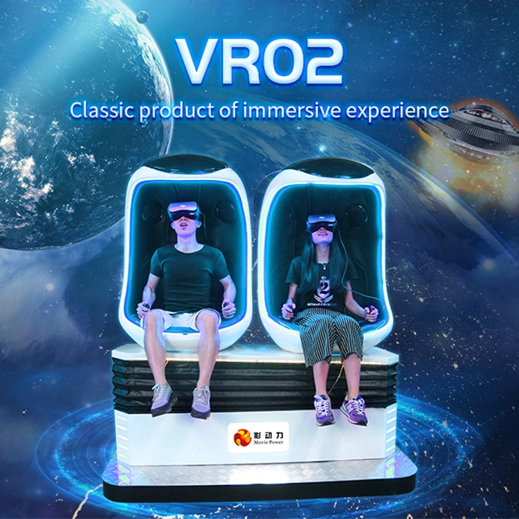 9D VR Egg chairs 2 players game machine-Guangzhou SQV Amusement